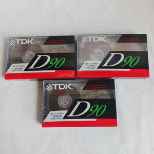 TDK D90 Audio Cassette Tapes Lot of 3